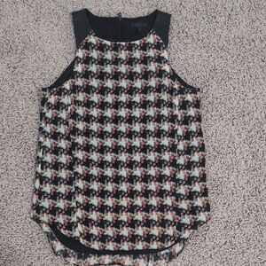 Rag & Bone Tank Top with Houndstooth Pattern